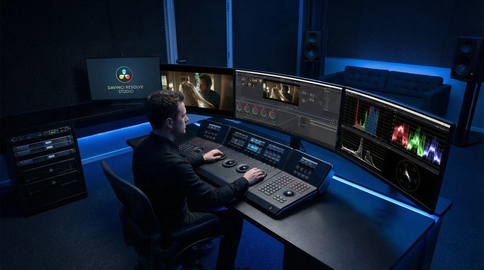 呦呦视频专业调色后期制作室