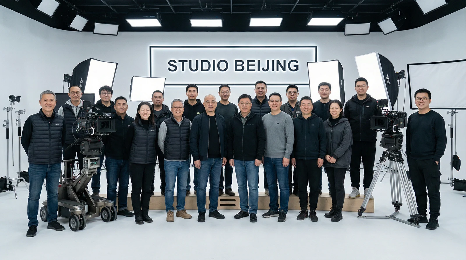呦呦视频专业影视制作团队合影